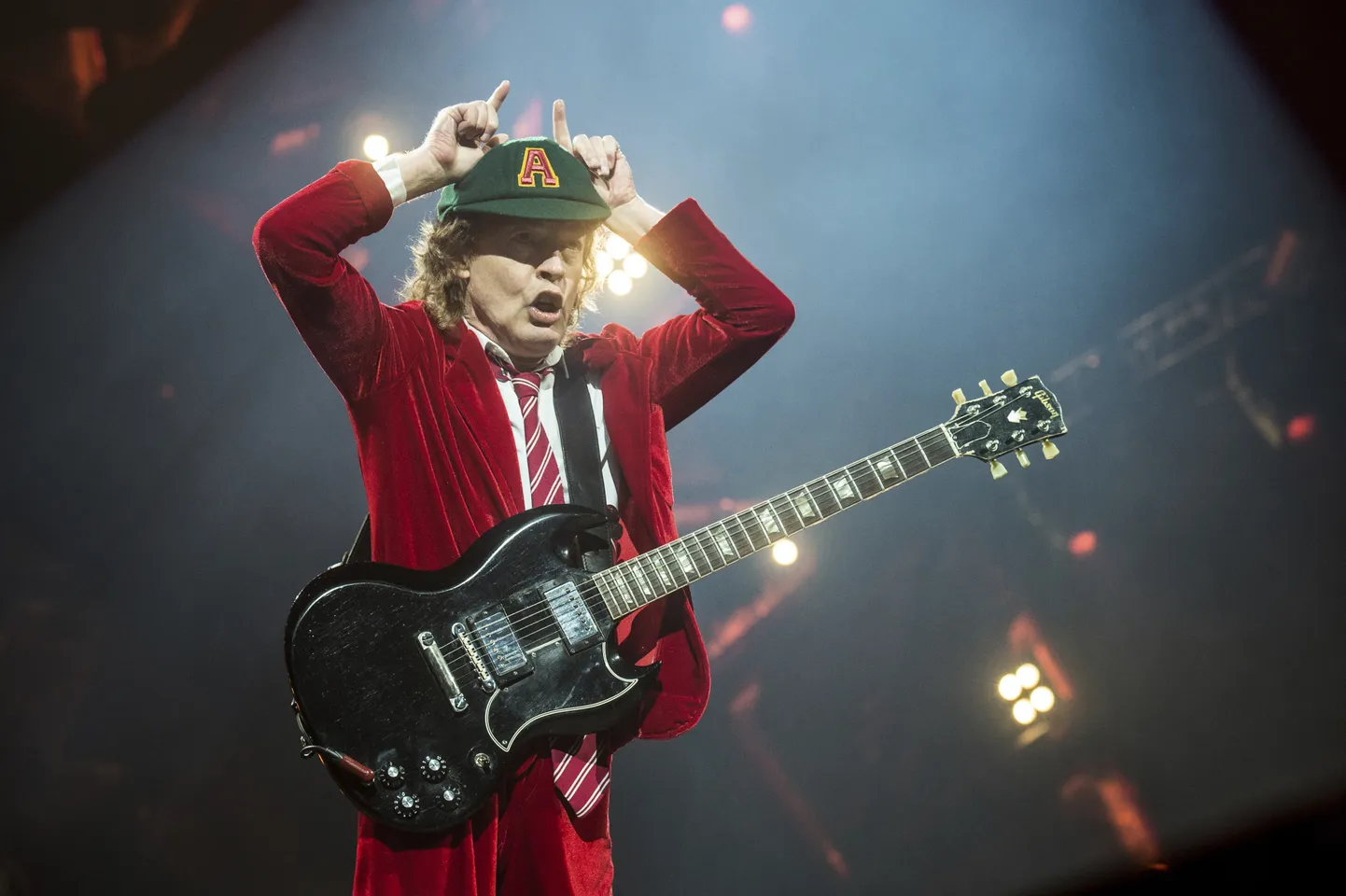 Ansambli AC/DC legendaarne kitarrist Angus Young.