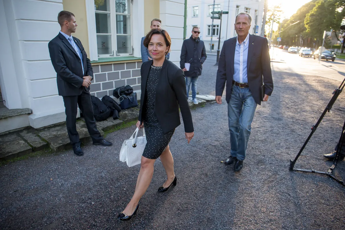 Собрание правления Партии реформ в ресторане Katharinenthal после последнего тура выборов в Рийгикогу. На фото Лийна Керсна, Валдо Рандпере. / Сандер Ильвест/ Postimees