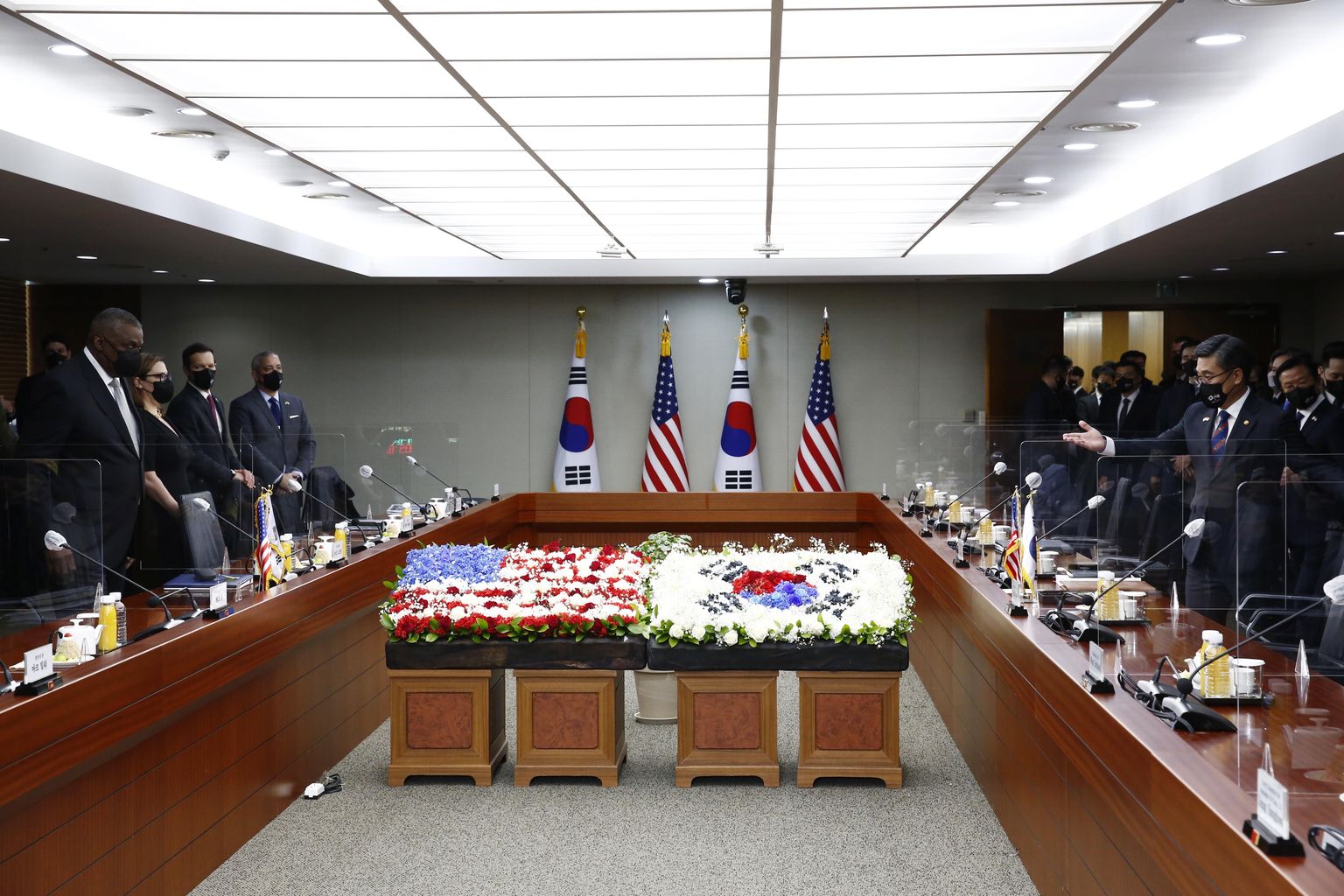 USA ja Lõuna-Korea kaitseministri kõnelused Soulis.