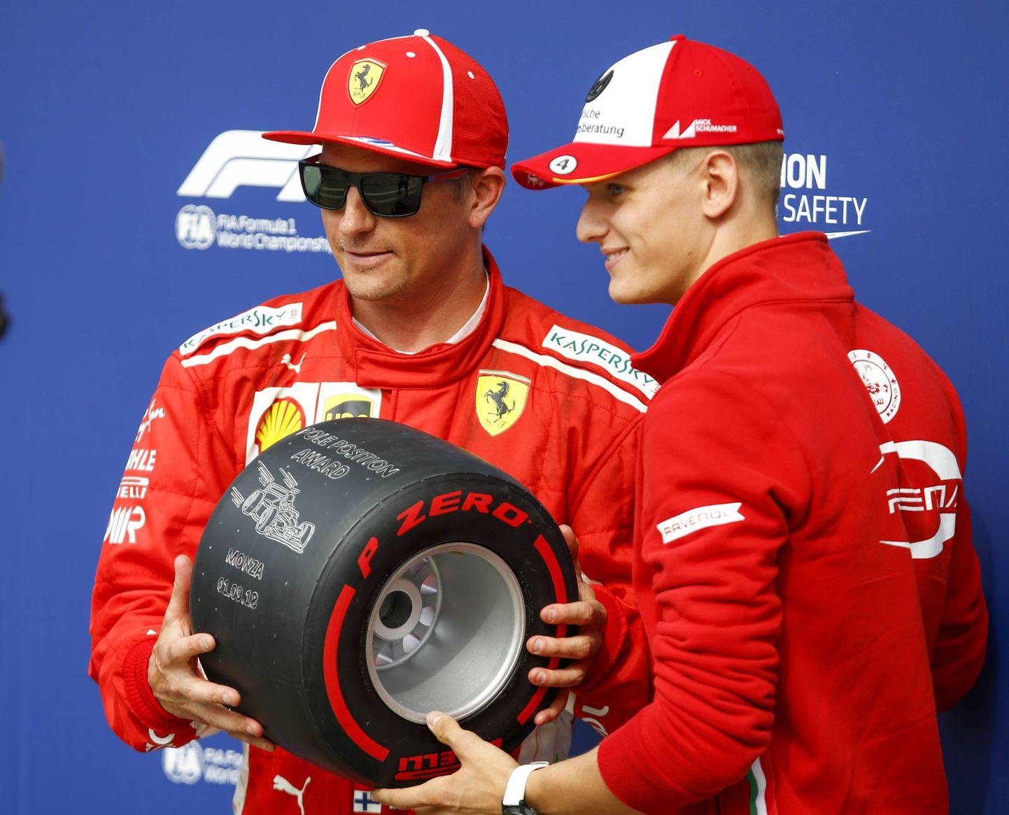 Kimi Räikkönen ja Mick Schumacher