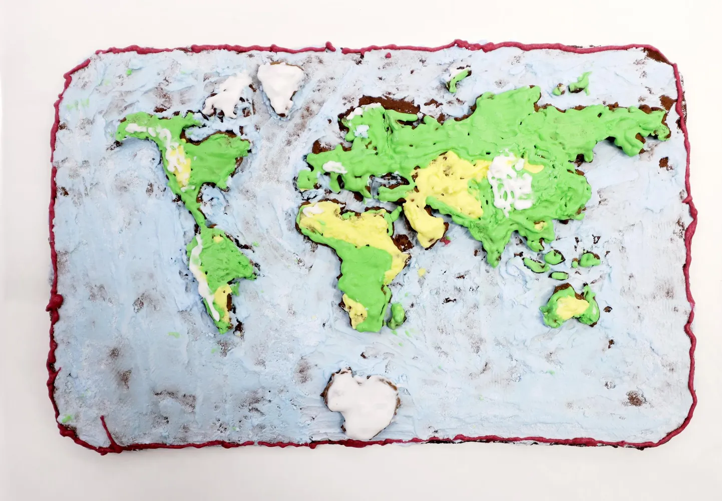 Üheteistkümneaastane Raimond Veenpere valmistas piparkoogitainast maailmakaardi. Kogu töö tegi ta otsast lõpuni üksi.