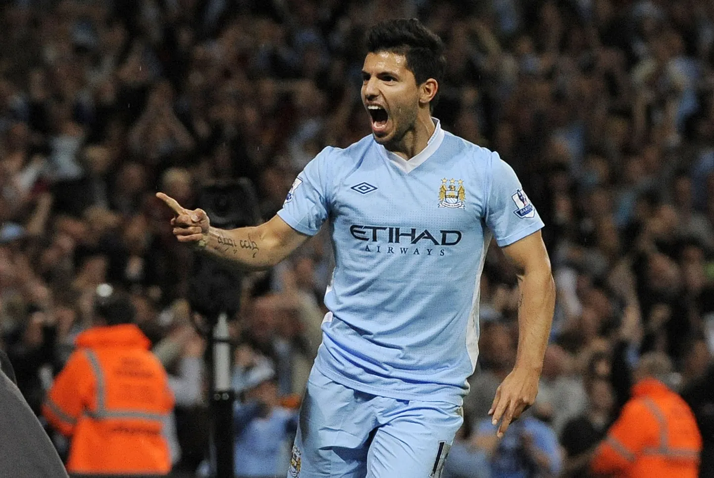Sergio Aguero rõõmustas publikut kahe tabamusega.