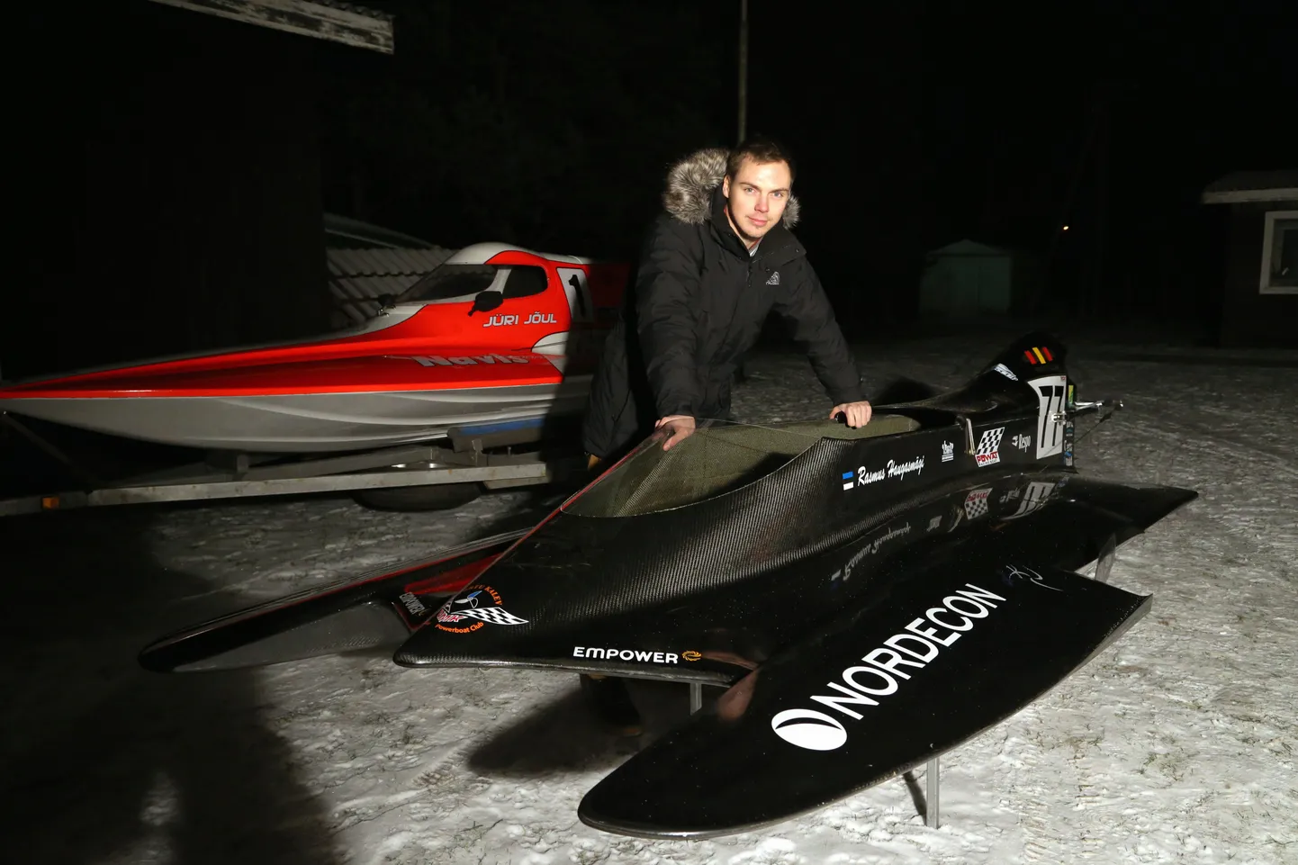 Pildil veemotosportlane Rasmus Haugasmägi.