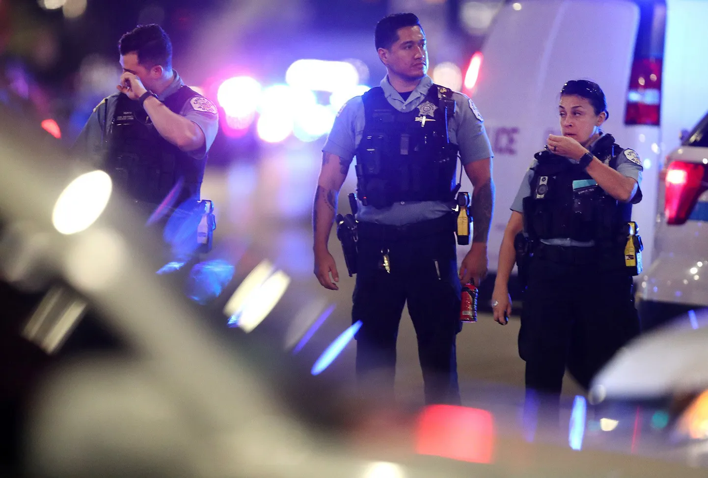 Chicago politsei tulistamiskohal.