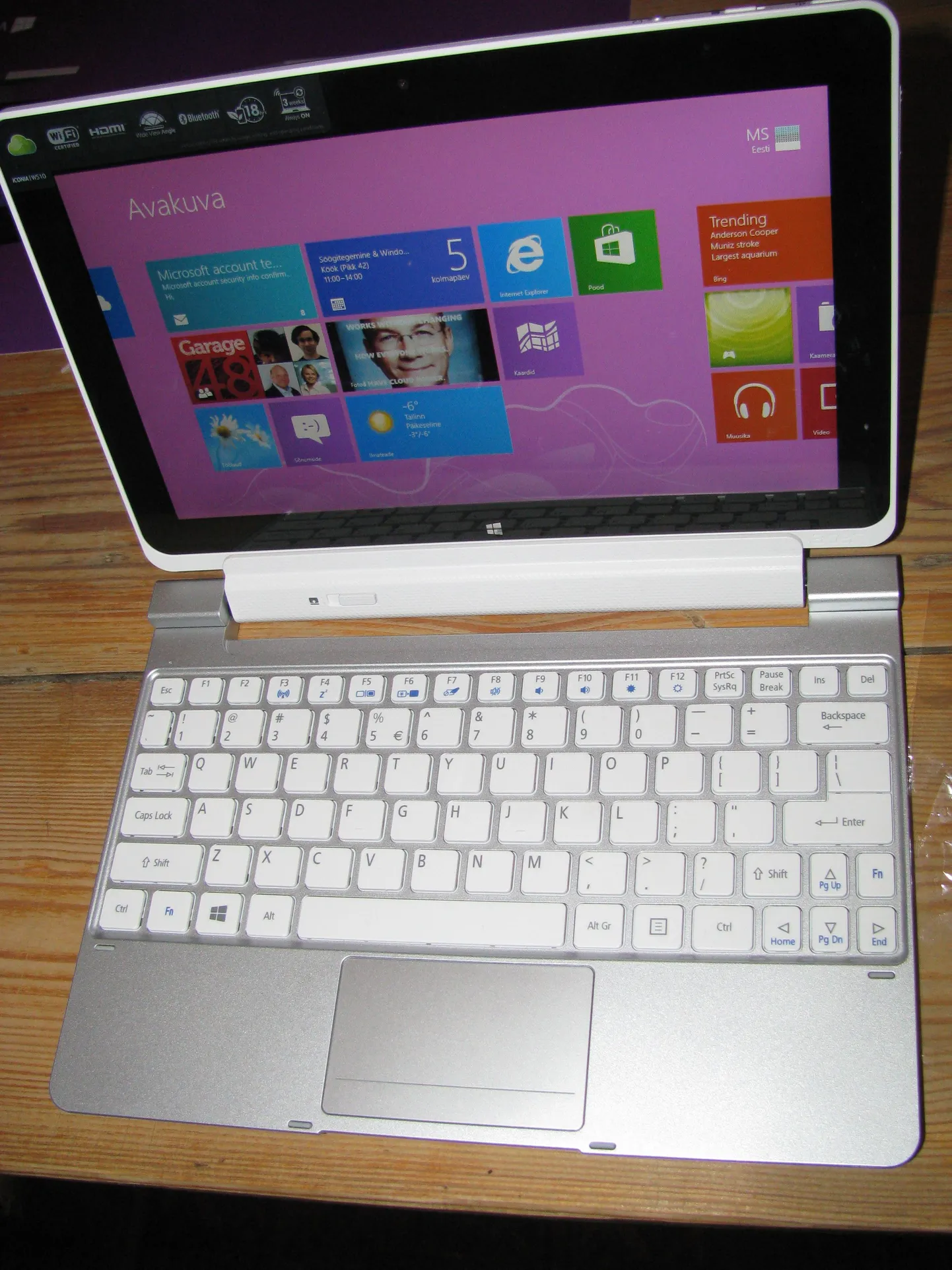 Acer Iconia W510. Иллюстративное фото