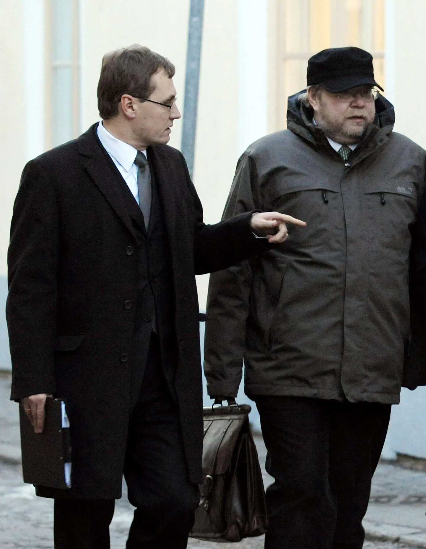Erakonnakaaslased Tõnis Lukas ja Mart Laar.
