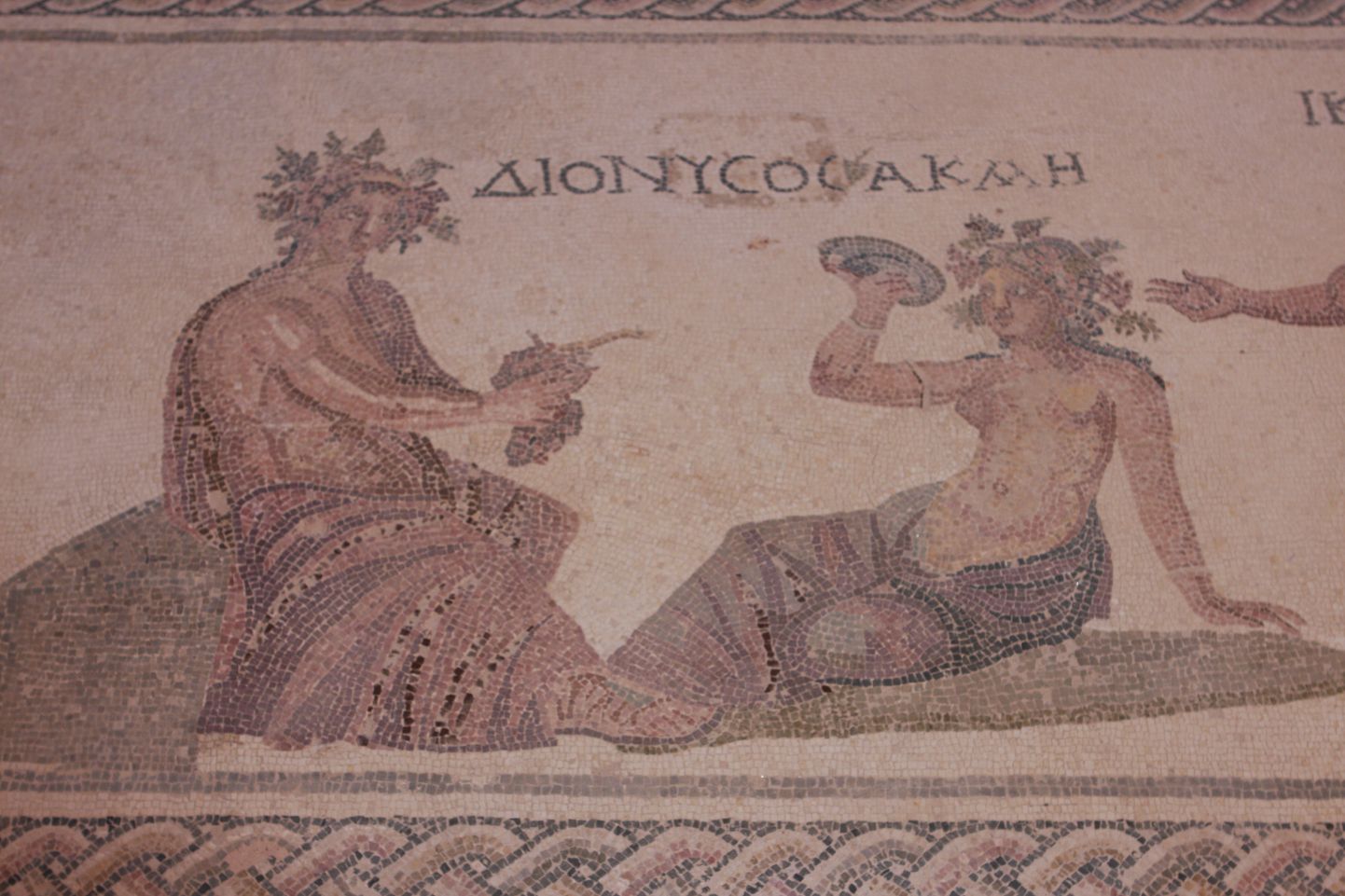 Vana-Rooma mosaiik dionüüsiast Küprose Paphose arheoloogiapargis