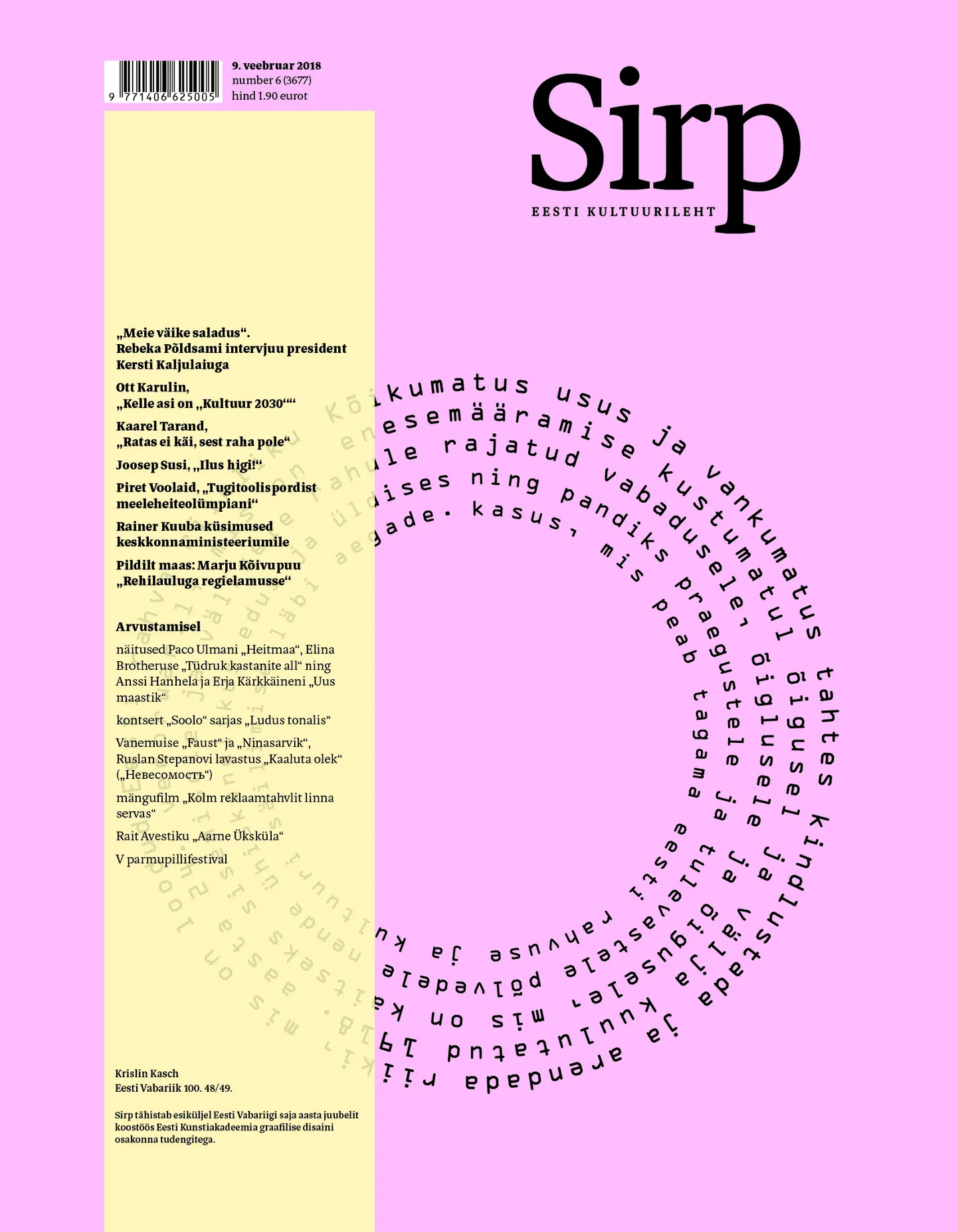 Sirp 9.02.2018.