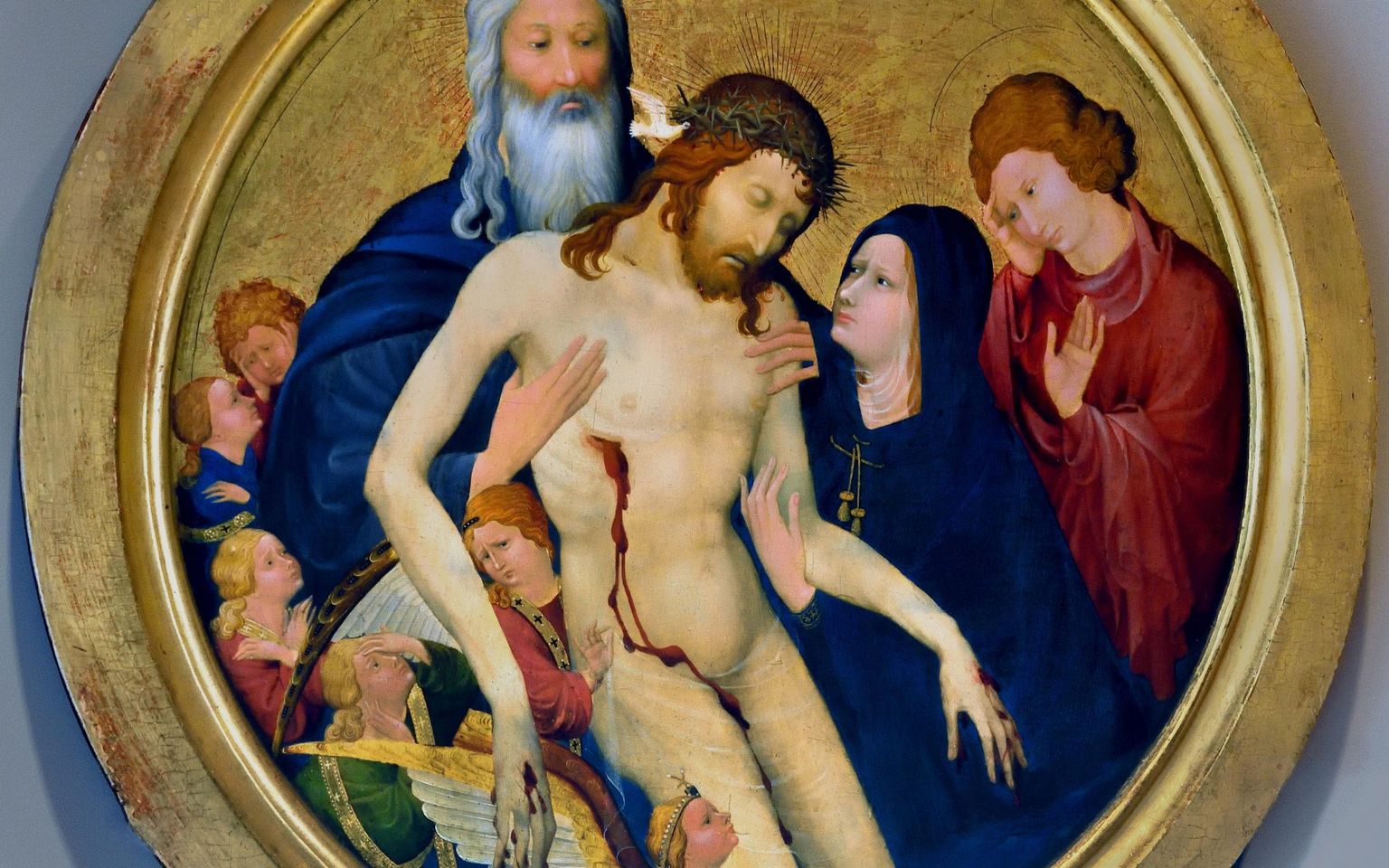 TÕENDID? Et oma seisukohta illustreerida, näitas Cambridge’i ülikooli teadur Jean Maloueli maali “Pietà” ja hertsoginna Bonne de Luxembourg’i palveraamatust pärinevat illustratsiooni “Kristuse haav”.