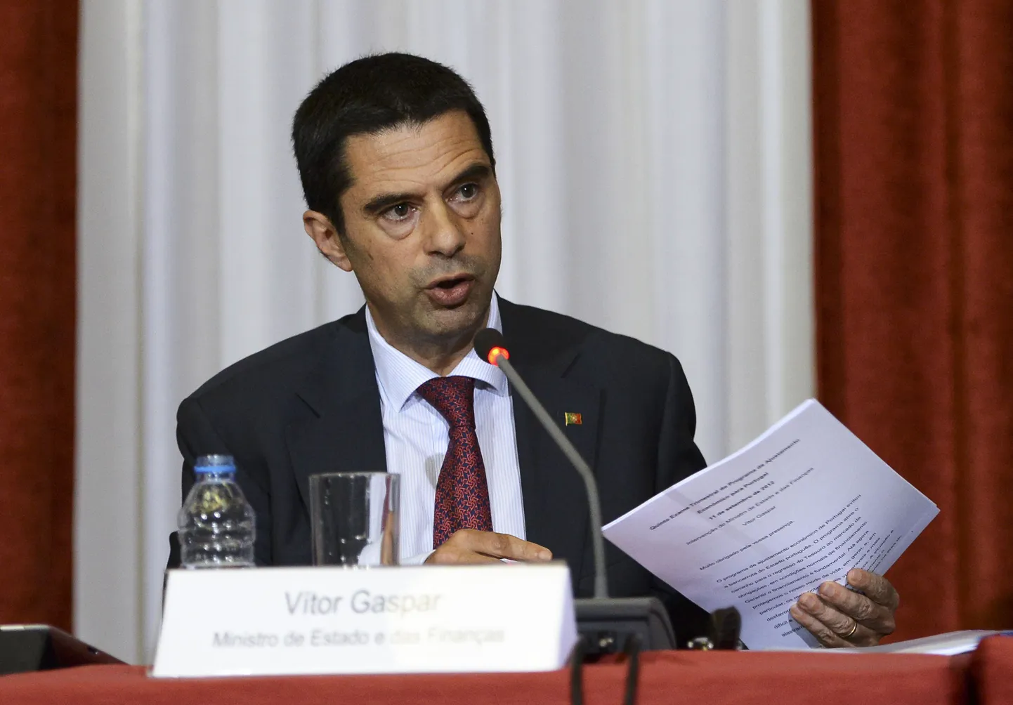 Portugali rahandusminister Vítor Gaspar.
