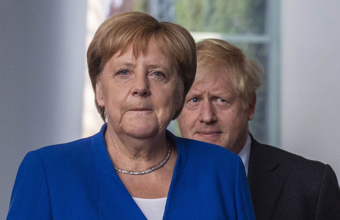 Saksamaa liidukantsler Angela Merkel ja Suurbritannia peaminister Boris Johnson augustis.