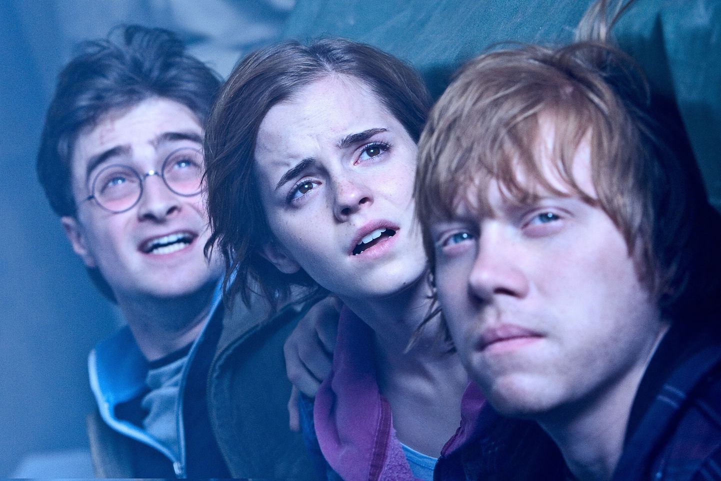 Daniel Radcliffe, Emma Watson ja Rupert Grint filmis "Harry Potter and the Deathly Hallows: Part 2"