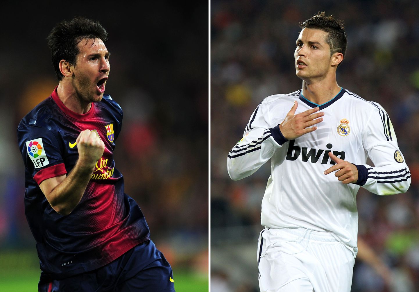 Lionel Messi ja Cristiano Ronaldo.