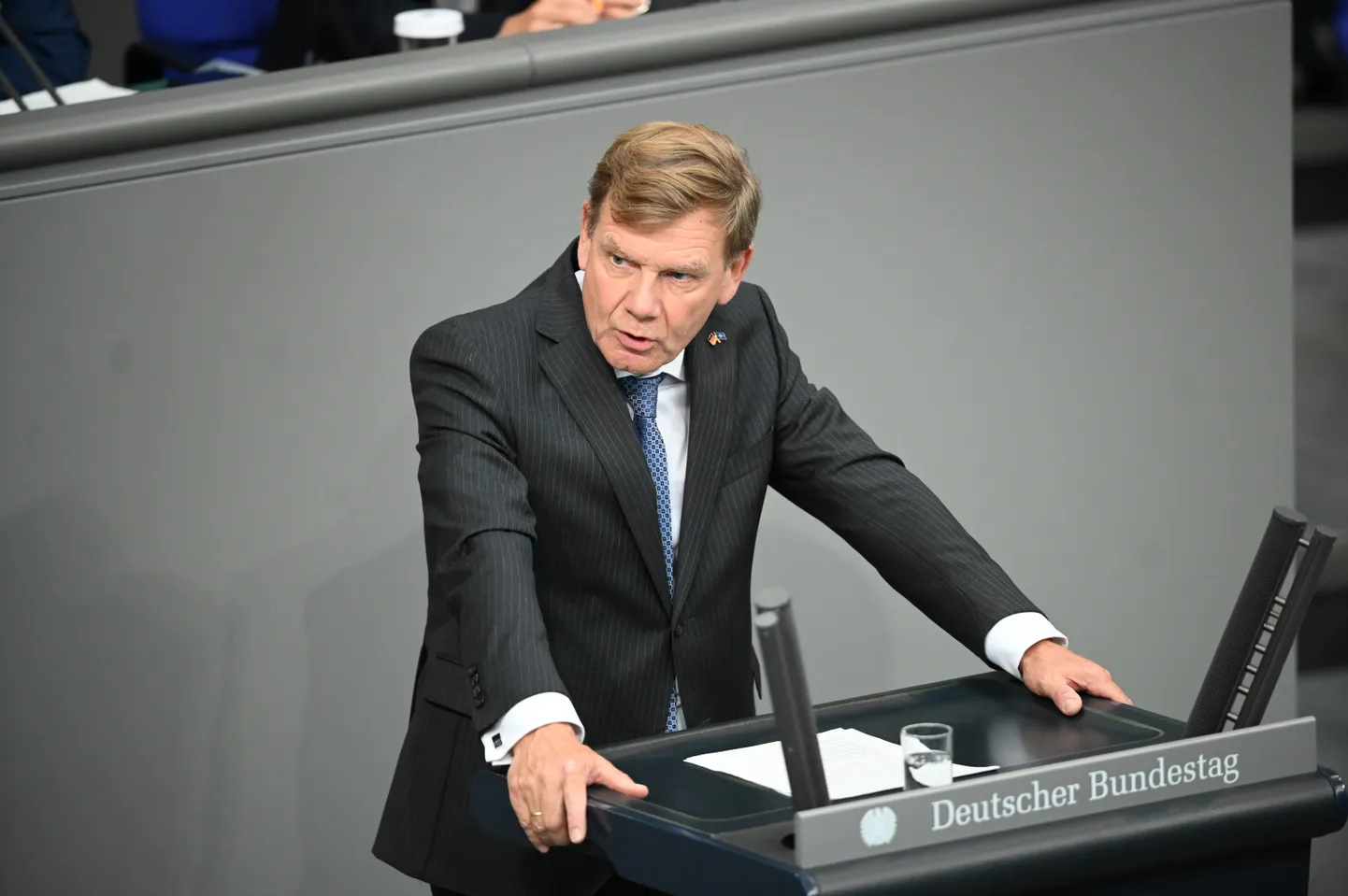 Saksamaa järgmiseks välisministriks saav Johann Wadephul esinemas parlamendis.