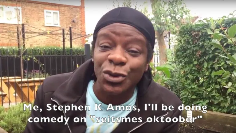 Stephen K Amos tervitab meie publikut eesti keeles
