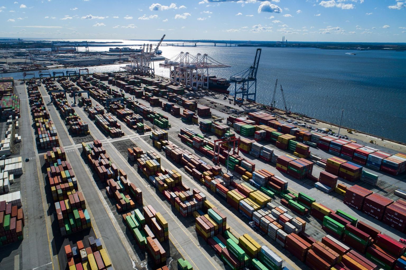 Merekonteinerid Marylandis Baltimore’i sadamas.