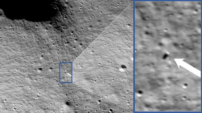 NASA edastas Lunar Reconnaissance Orbiter Camera tehtud pilte, mis kinnitasid, et Odysseus on maandumise edukalt sooritanud.