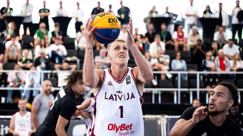 Video tiešraide ⟩ Latvijas 3x3 basketbolisti pret Lietuvu cīnās Eiropas kausa finālā
