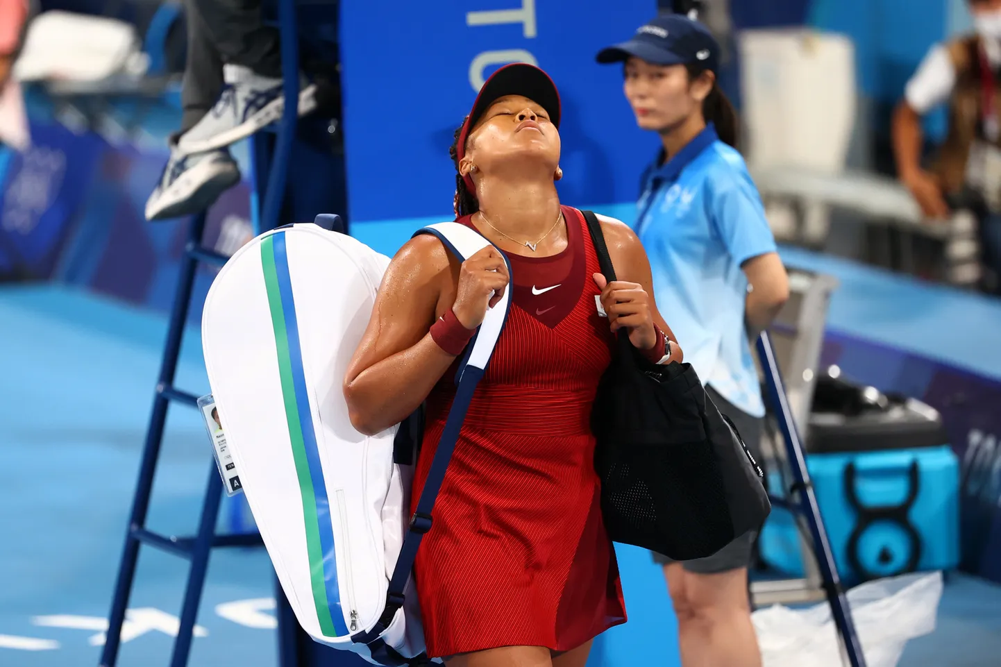 Pettunud Naomi Osaka.