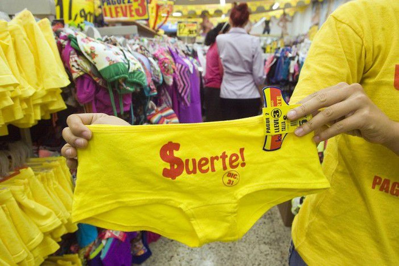 Kollased uusaasta aluspüksid Ladina-Ameerikas.