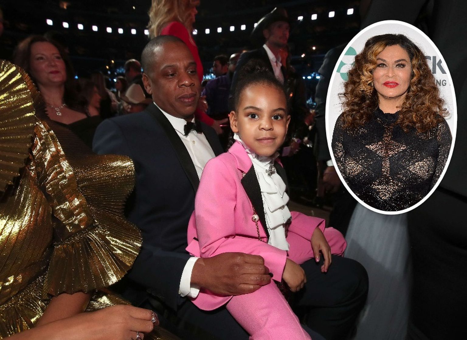 Jay-Z, tütar Blue Ivy ja vanaema Tina Knowles