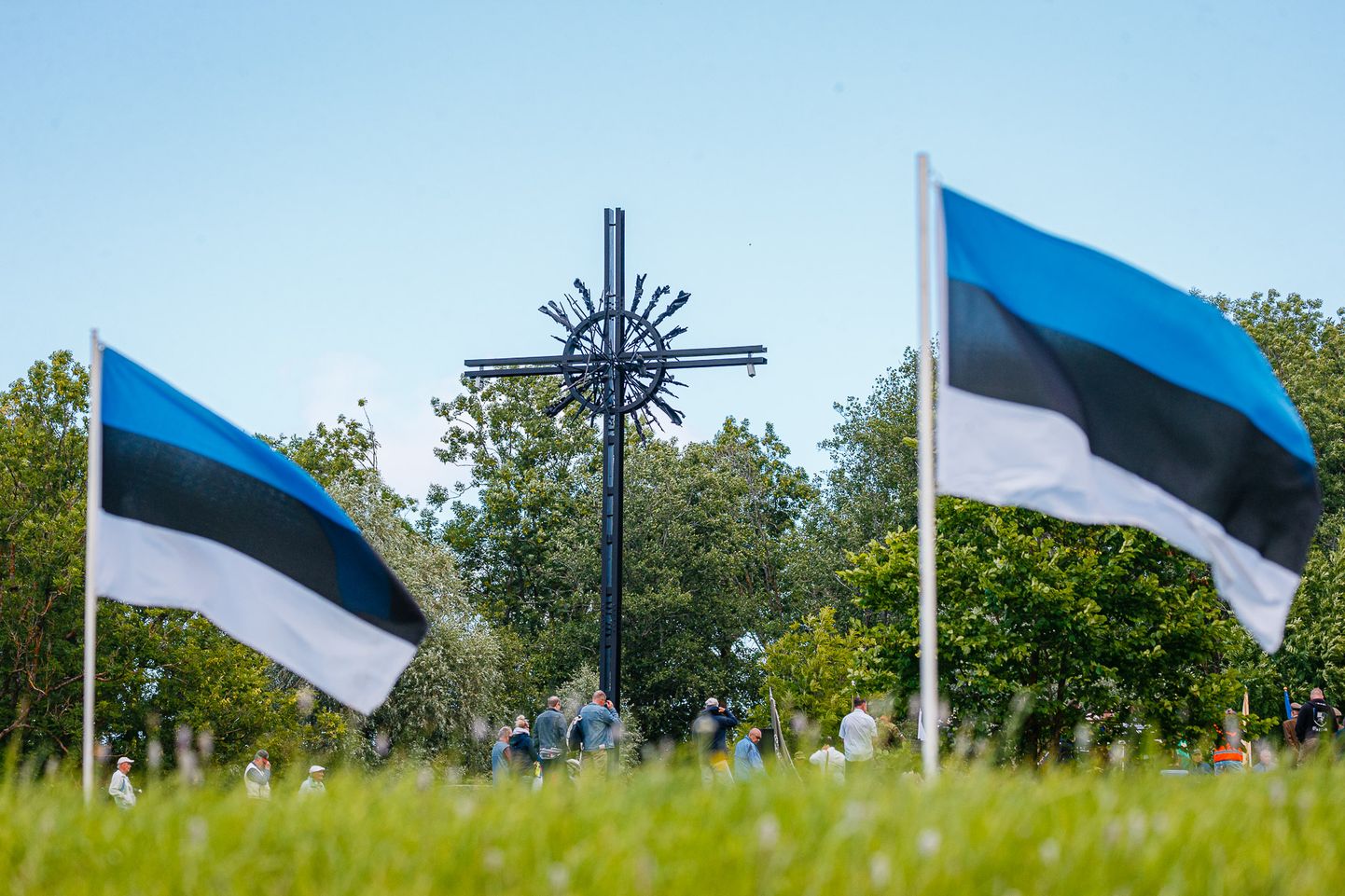 Eesti kaitselahingute 78. aastapäeva tähistamine Sinimäel.