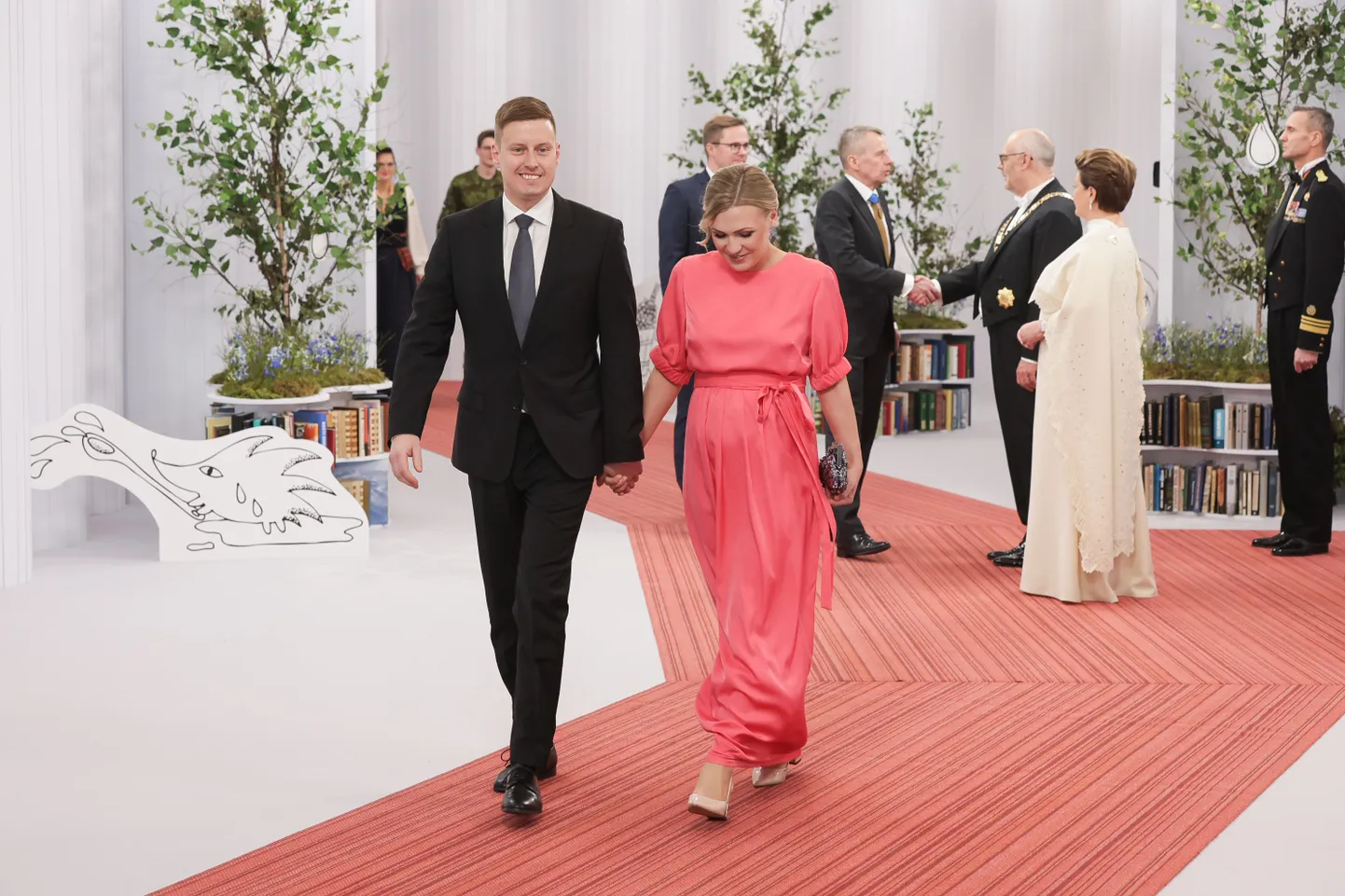 Majandus- ja tööstusminister Erkki Keldo ja Kristina Viks.