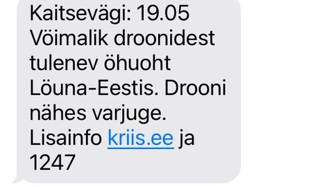 Lõuna-Eestis on droonioht