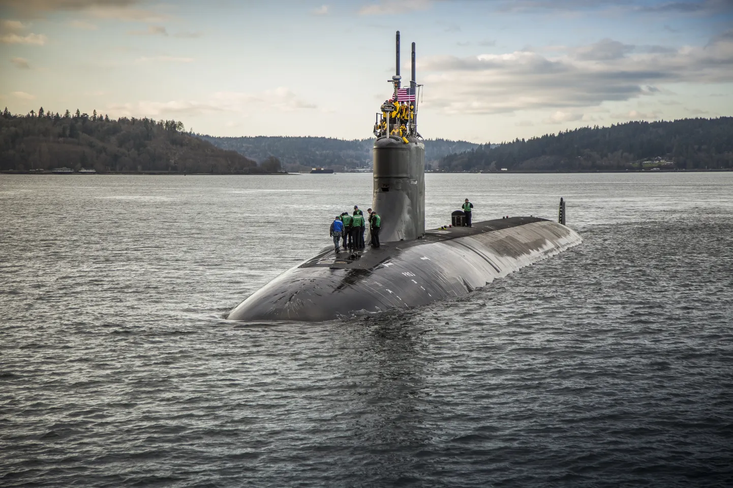 Allveelaev USS Connecticut. Foto on illustratiivne.