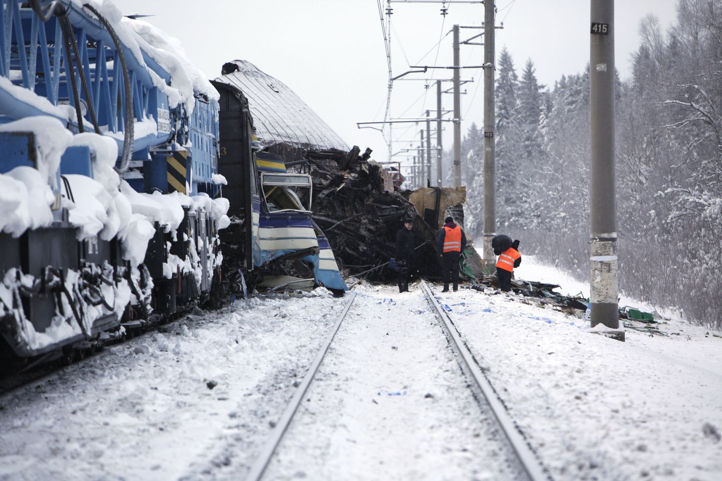 Столкновение двух поездов под Аэгвийду в 2010 году.