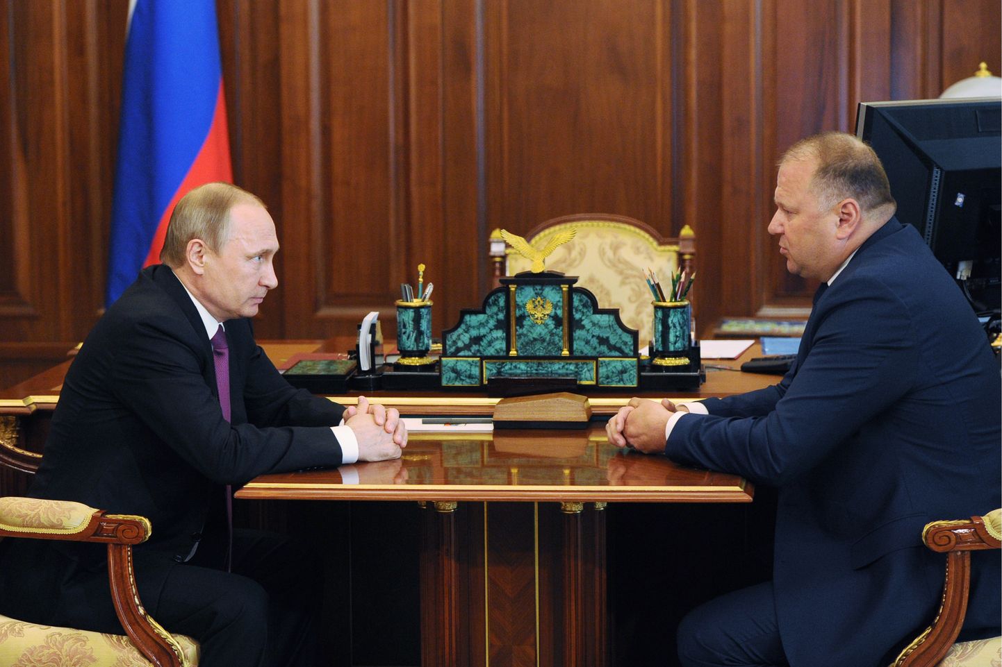 Venemaa president Vladimir Putin (vasakul) ja Nikolai Tsukanov mullu sügisel Moskvas.