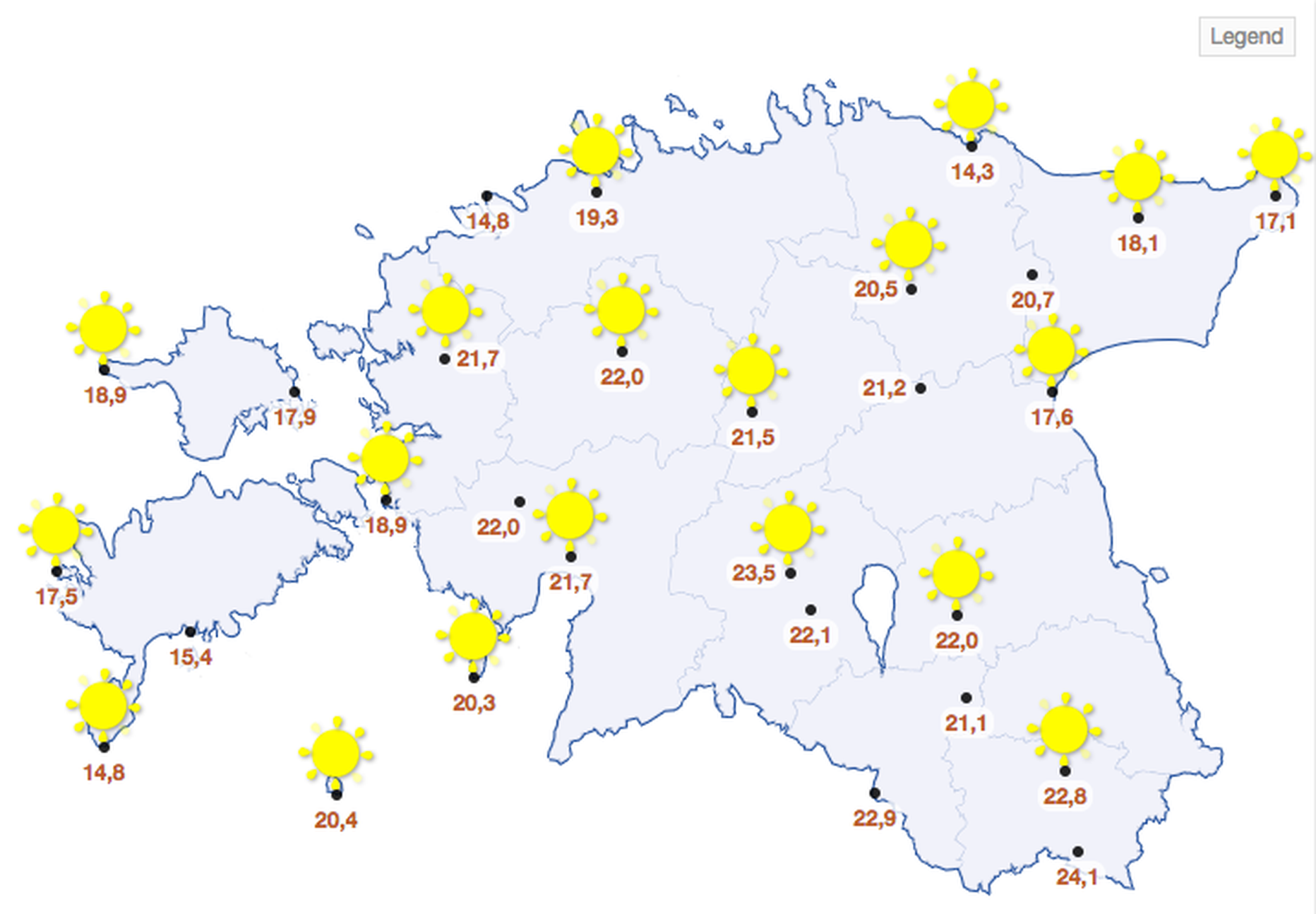 Прогноз на картах на будущее