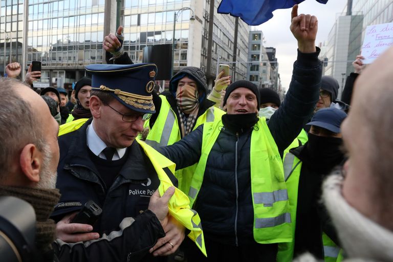 Брюссель, протесты