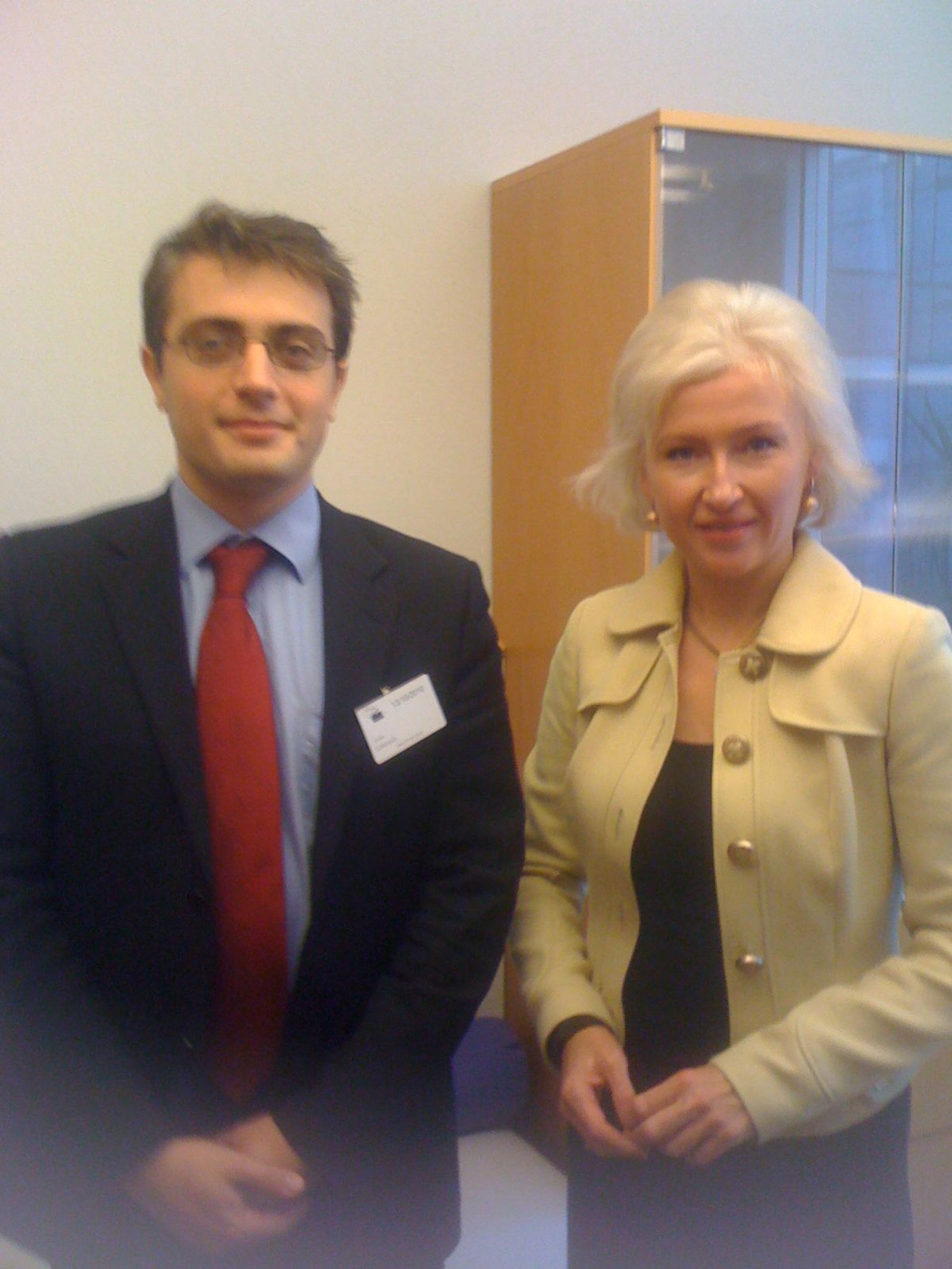 Euroopa Parlamendi liige Kristiina Ojuland kohtus täna Gruusia asevälisministri Tornike Gordadzega.