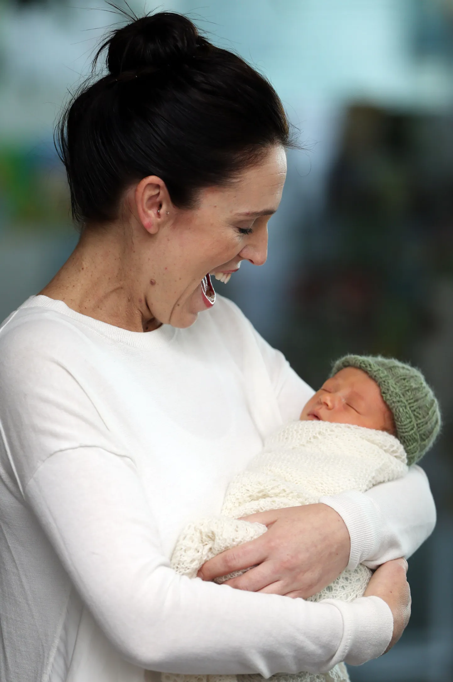 Jacinda Ardern ja ta tütar Neve Te Aroha Ardern Gayford