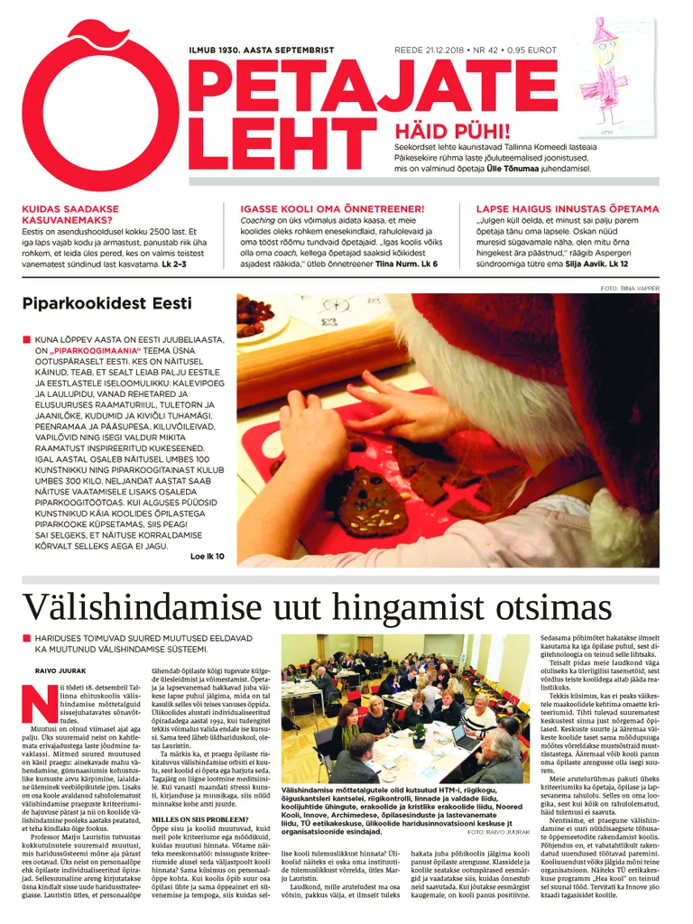 Õpetajate Leht 21.12