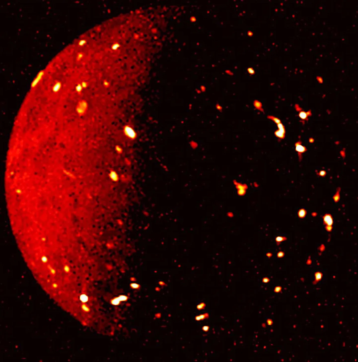 Jupiteri kaaslase Io pinnal on umbes 400 aktiivset vulkaani.