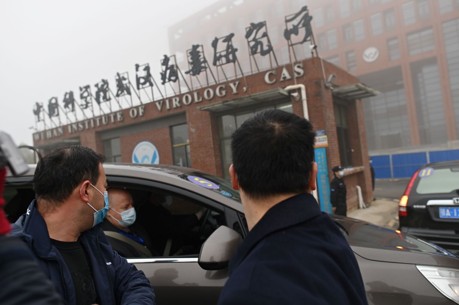 Pasaules Veselības organizācijas (PVO) ekspertu ierašanās Ķīnas pilsētā Uhaņā.