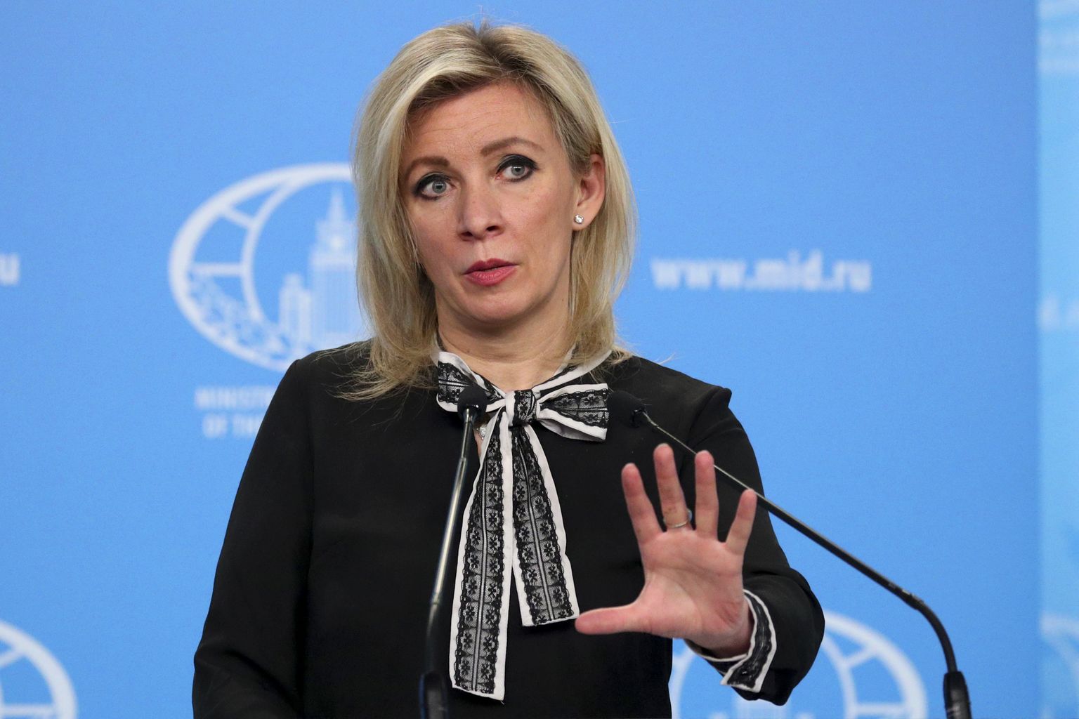 Venemaa välisministeeriumi pressiesindaja Maria Zahharova.