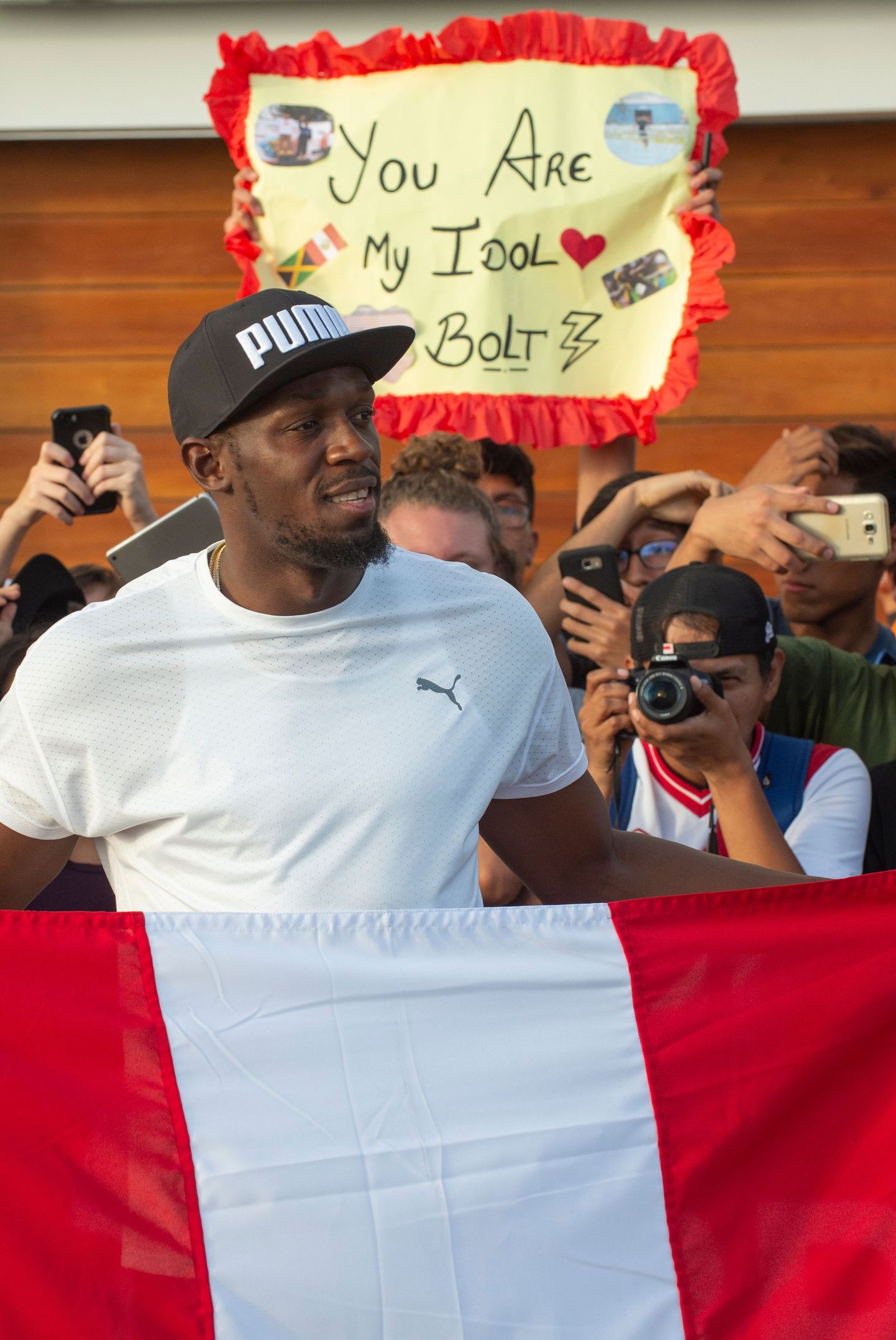 Usain Bolt 2. aprillil Limas Peruu lipuga