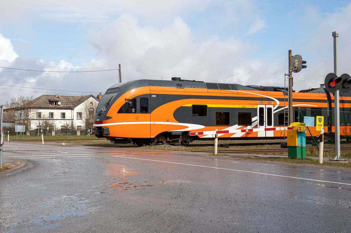 Железнодорожный переезд в Тапа. Фото иллюстративное.