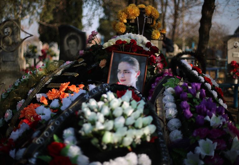 24-aastase üliõpilase Anastassia Ještšenko matus Karsnodari krais Starovelitšovskajas.