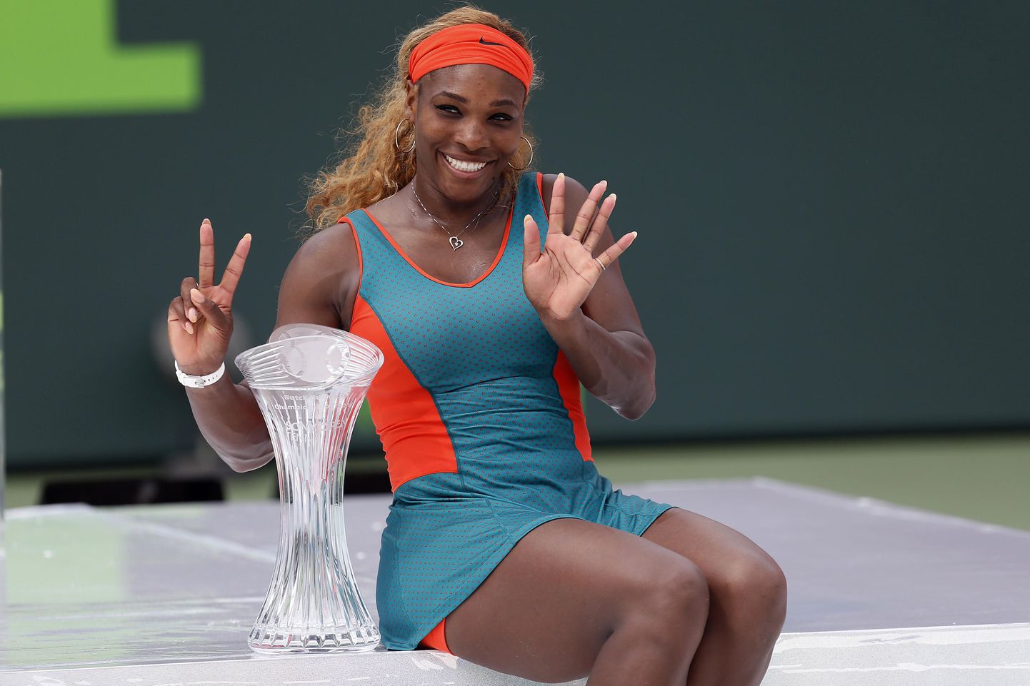 Serena Williams võitis Miami turniiri juba seitsmendat korda.