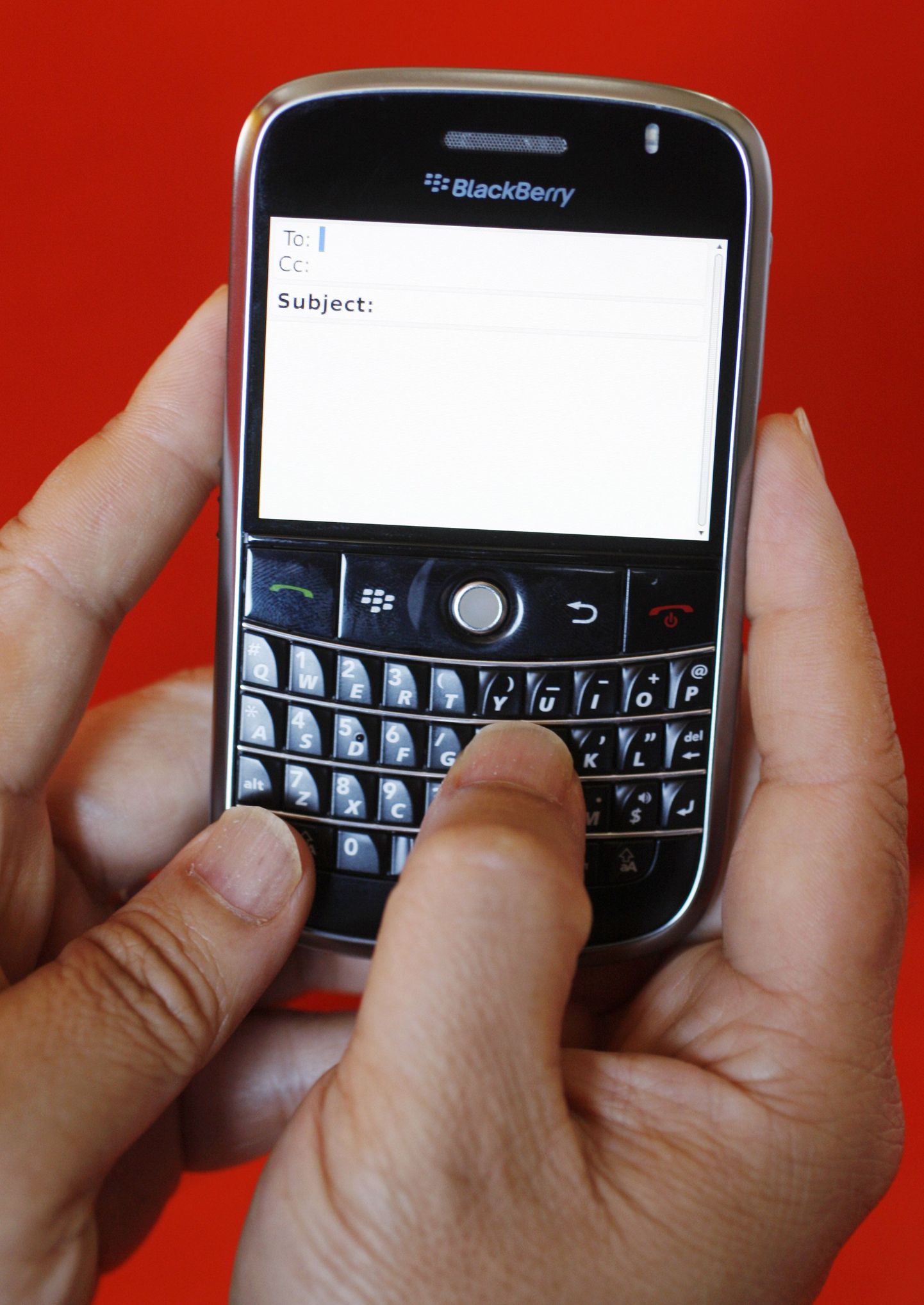Blackberry nutitelefon.