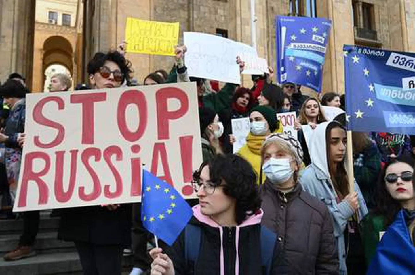 Tbilisi protesti pret "ārvalstu aģentu" likumu