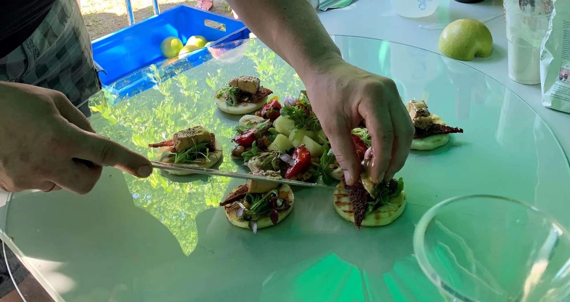 Eesti meistrivõistluste fantaasiavooru roog: grillitud pardimaks lisanditega.