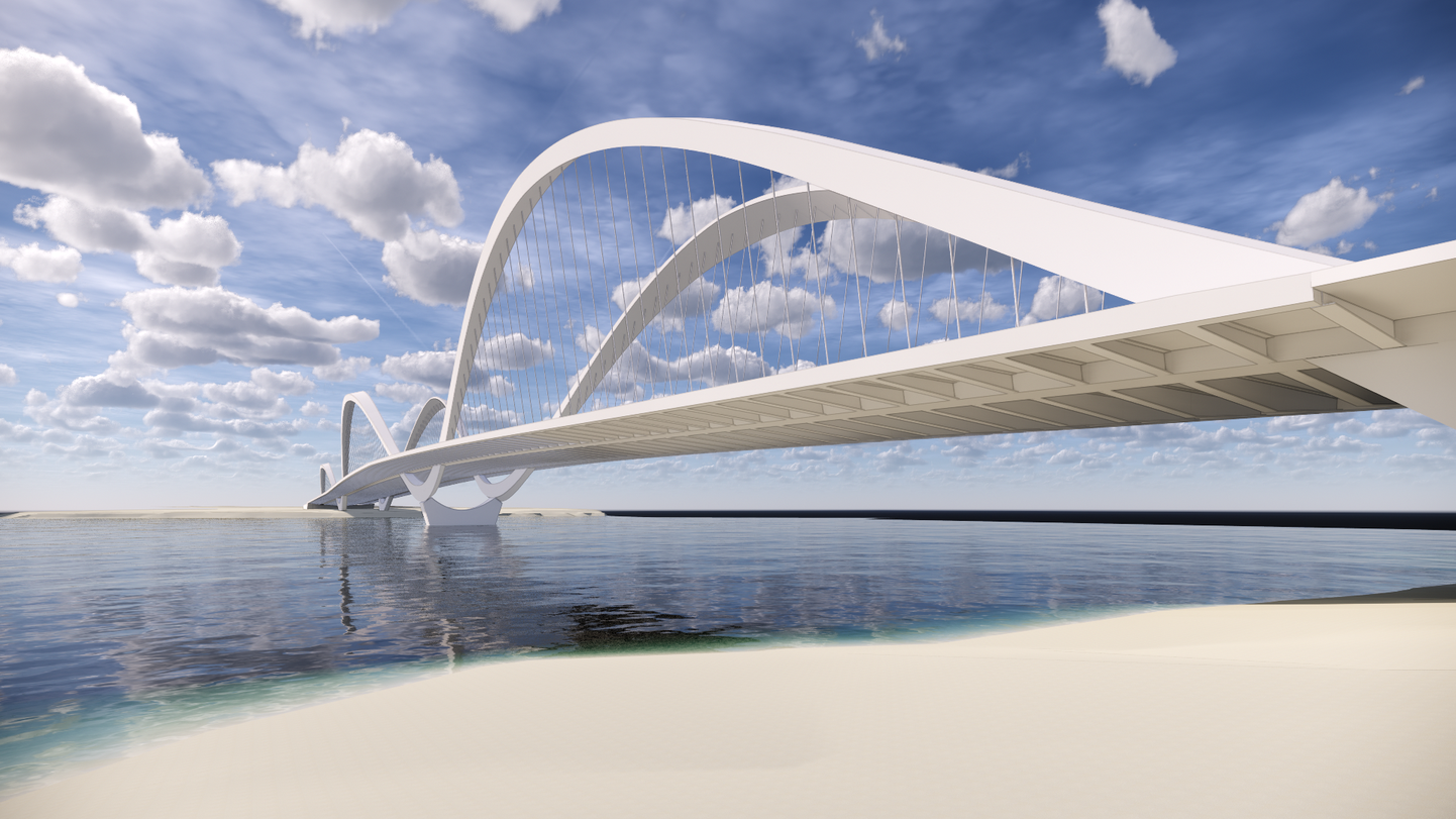 Rba-Laia tänava sild Pärnus, Pärnu kolmanda silla konstruktsiooni mudel. Autor arhitekt Mari-Liis Vunder.