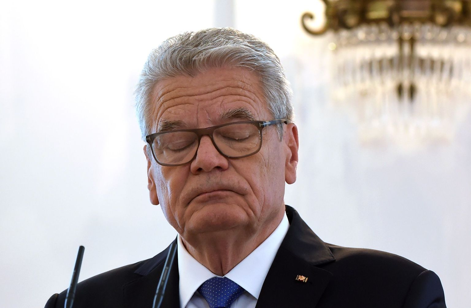 Saksamaa president Joachim Gauck eile Berliinis oma otsusest teada andmas.