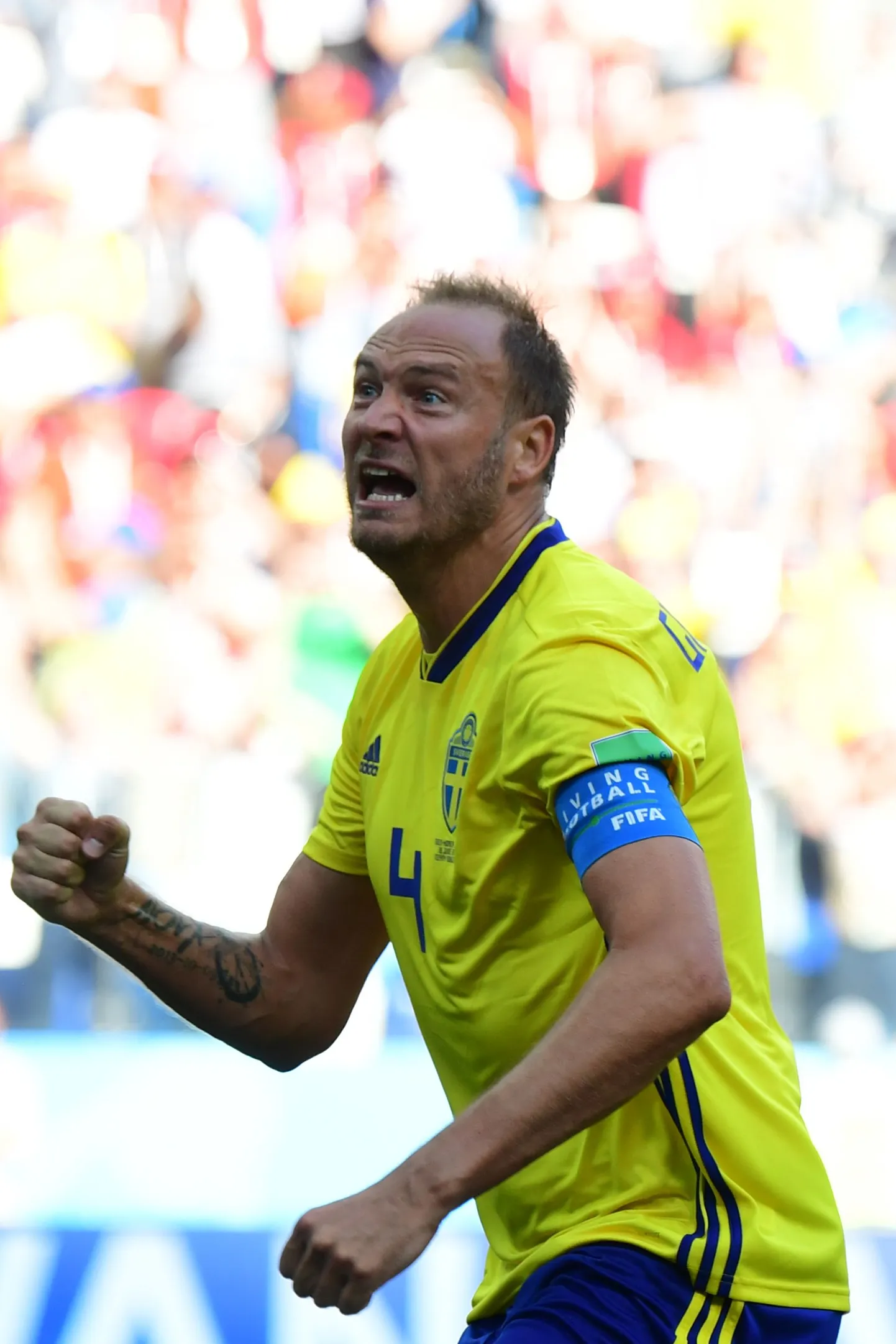 Rootsi kaitsja Andreas Granqvisti penaltist alistas meeskond 1:0 Lõuna-Korea.