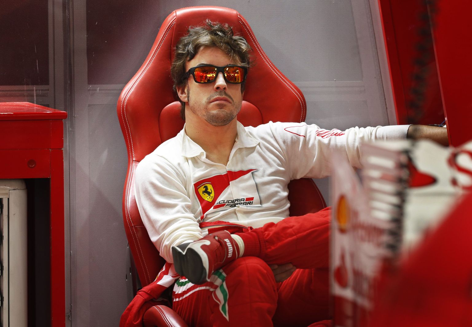 Ferrari piloot Fernando Alonso.
